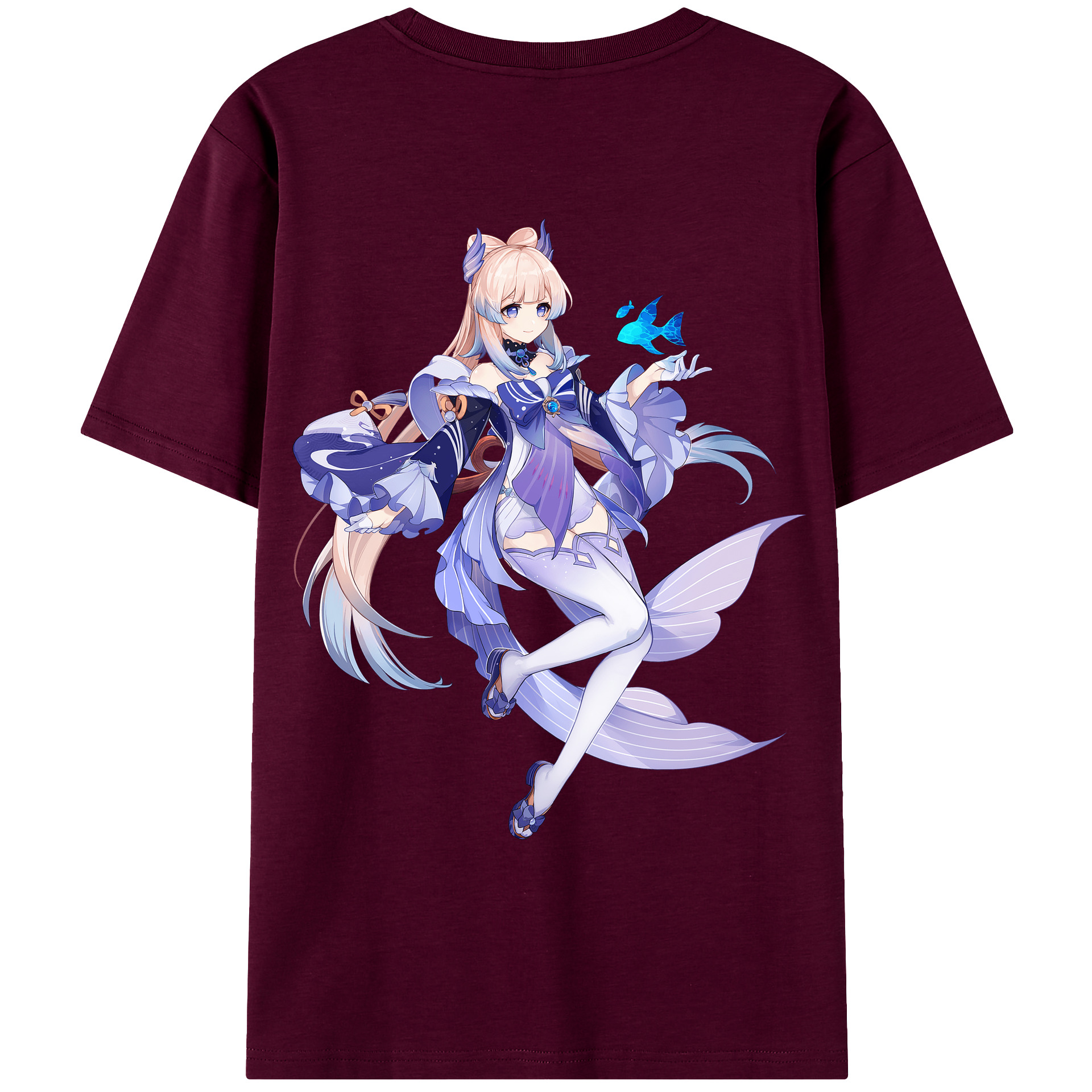 げんし神 珊瑚宮心海 サンゴノミヤ・ココミ genshin Sangonomiya Kokomi レディース半袖Tシャツ(バックプリント)